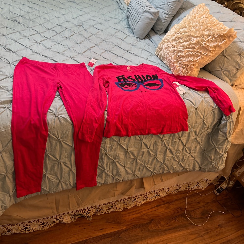 Total Girl Fuchsia Fashion Plus Size Kids Matching Set